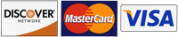 Visa, Mastercard & Discover Accepted